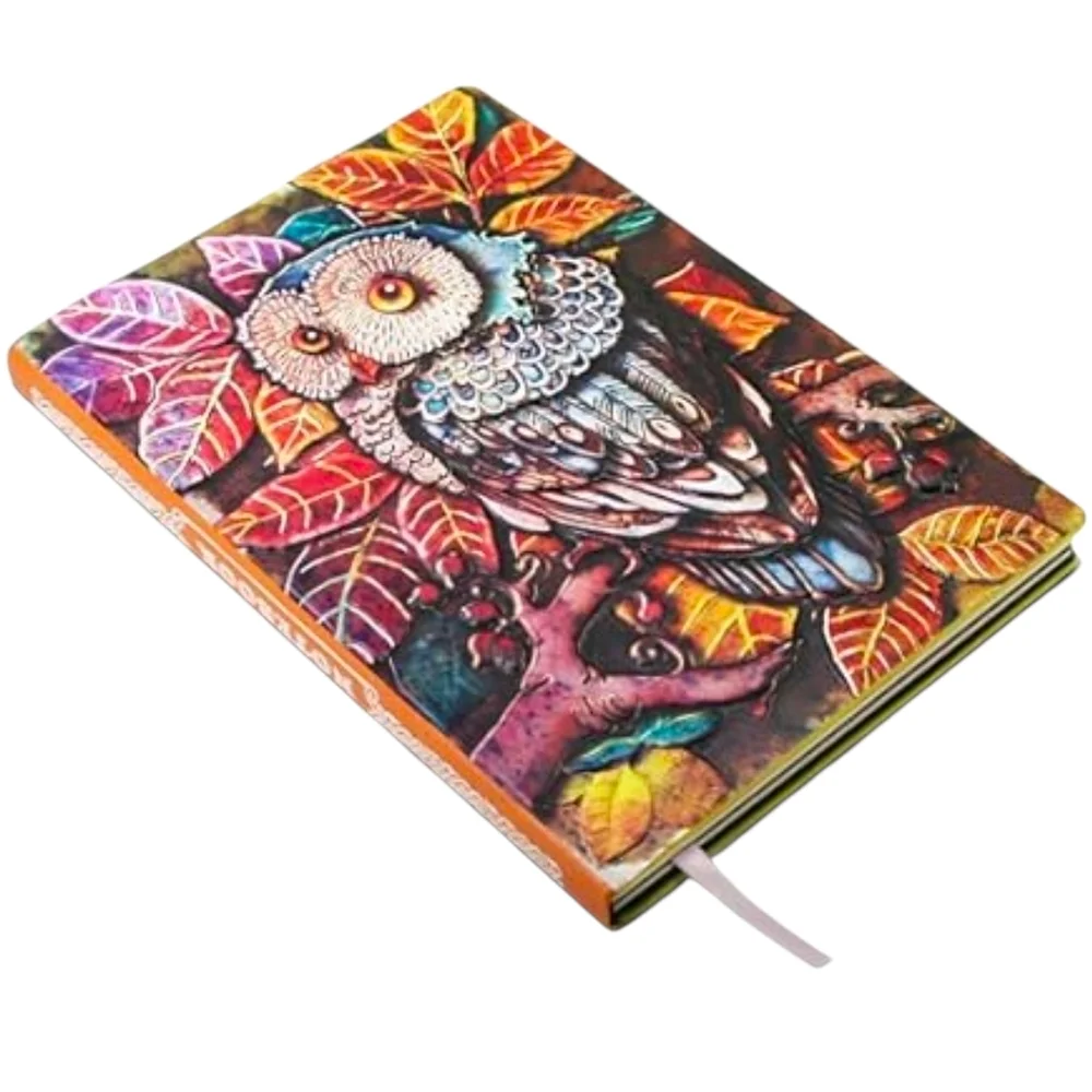 Colorful 3D Owl Journal Notebook